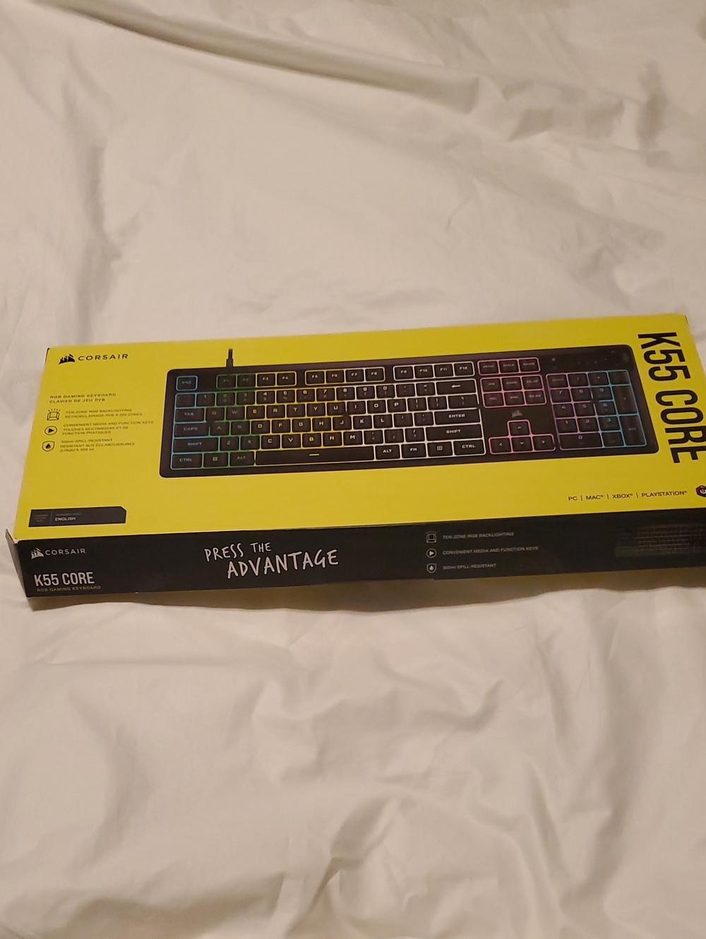 Corsair K55 Core RGB Wired Gaming Keyboard — Black with RGB Lighting